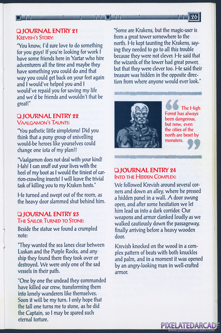 Gateway to the Savage Frontier: Adventurer's Journal - Page 26