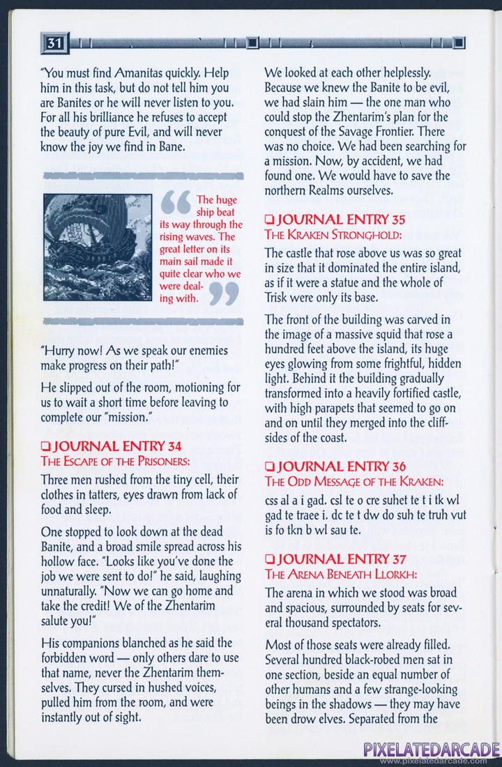 Gateway to the Savage Frontier: Adventurer's Journal - Page 31