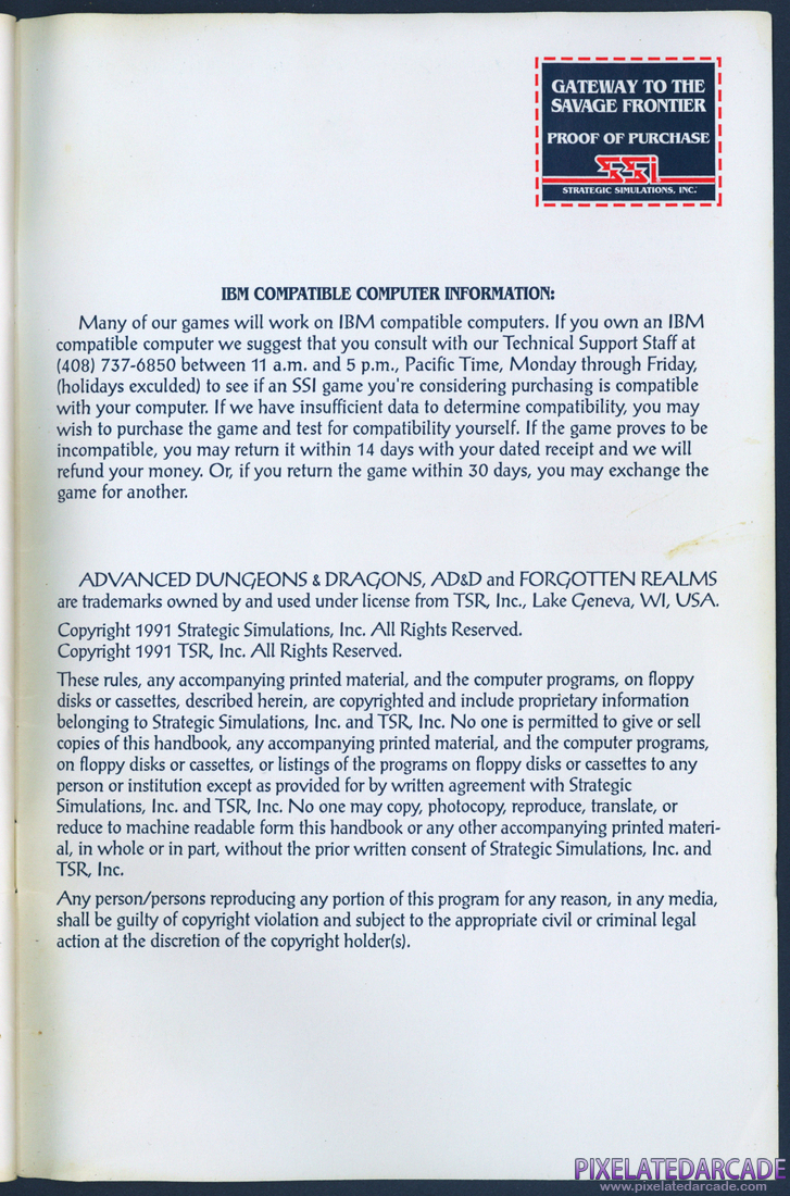 Gateway to the Savage Frontier: Adventurer's Journal - Page 44