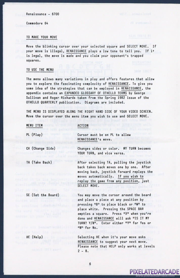 Renaissance: Instruction Manual - Page 6