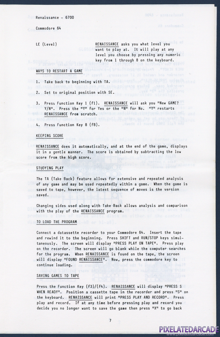 Renaissance: Instruction Manual - Page 7