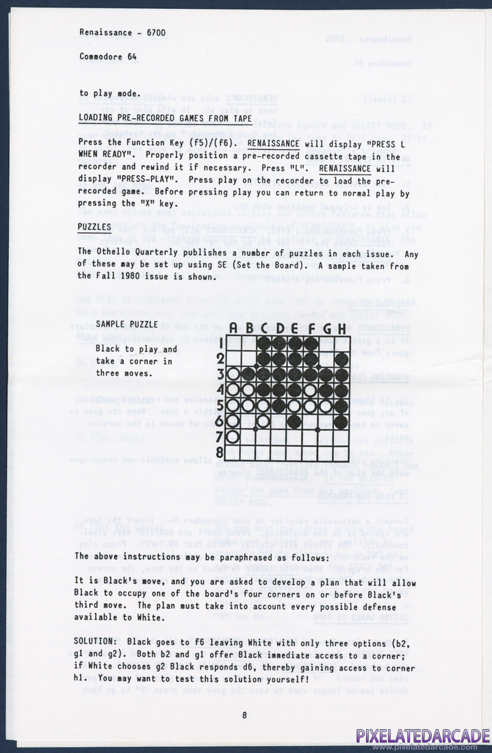Renaissance: Instruction Manual - Page 8