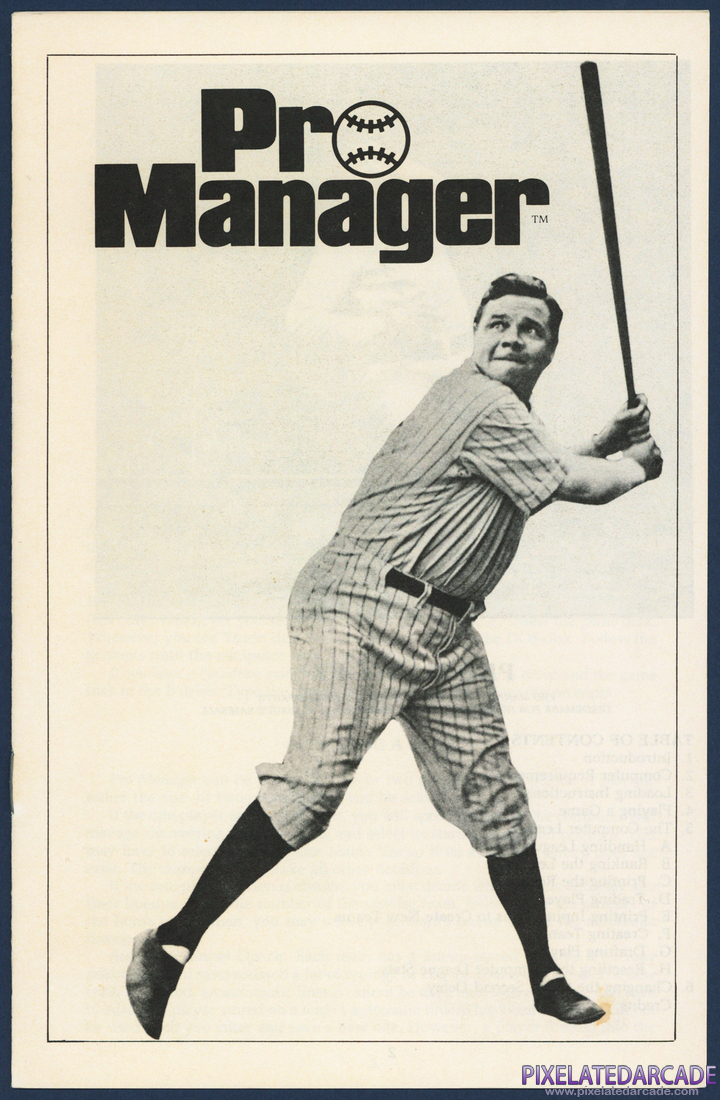 Pro Manager: Instruction Manual - Page 1