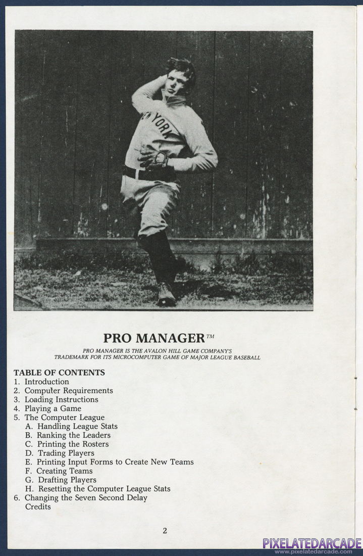 Pro Manager: Instruction Manual - Page 2