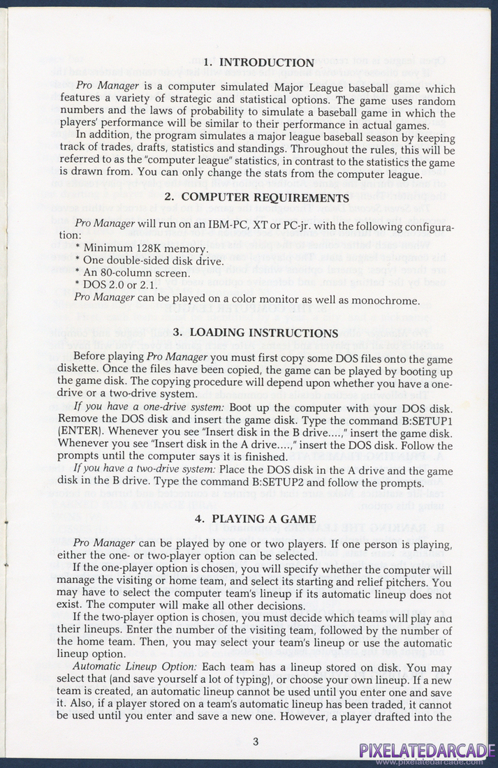 Pro Manager: Instruction Manual - Page 3