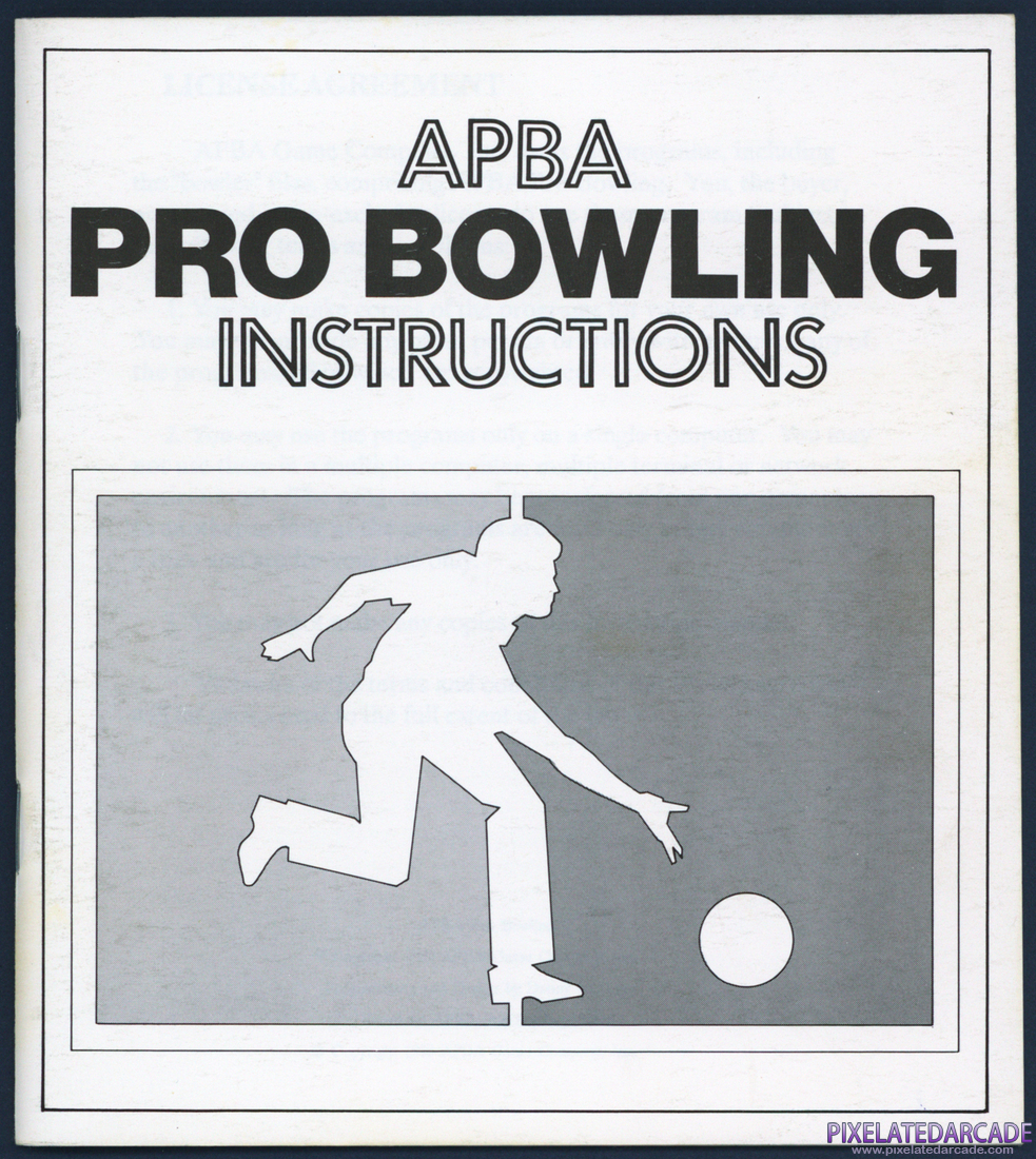 APBA Pro Bowling: Instruction Manual - Page 1