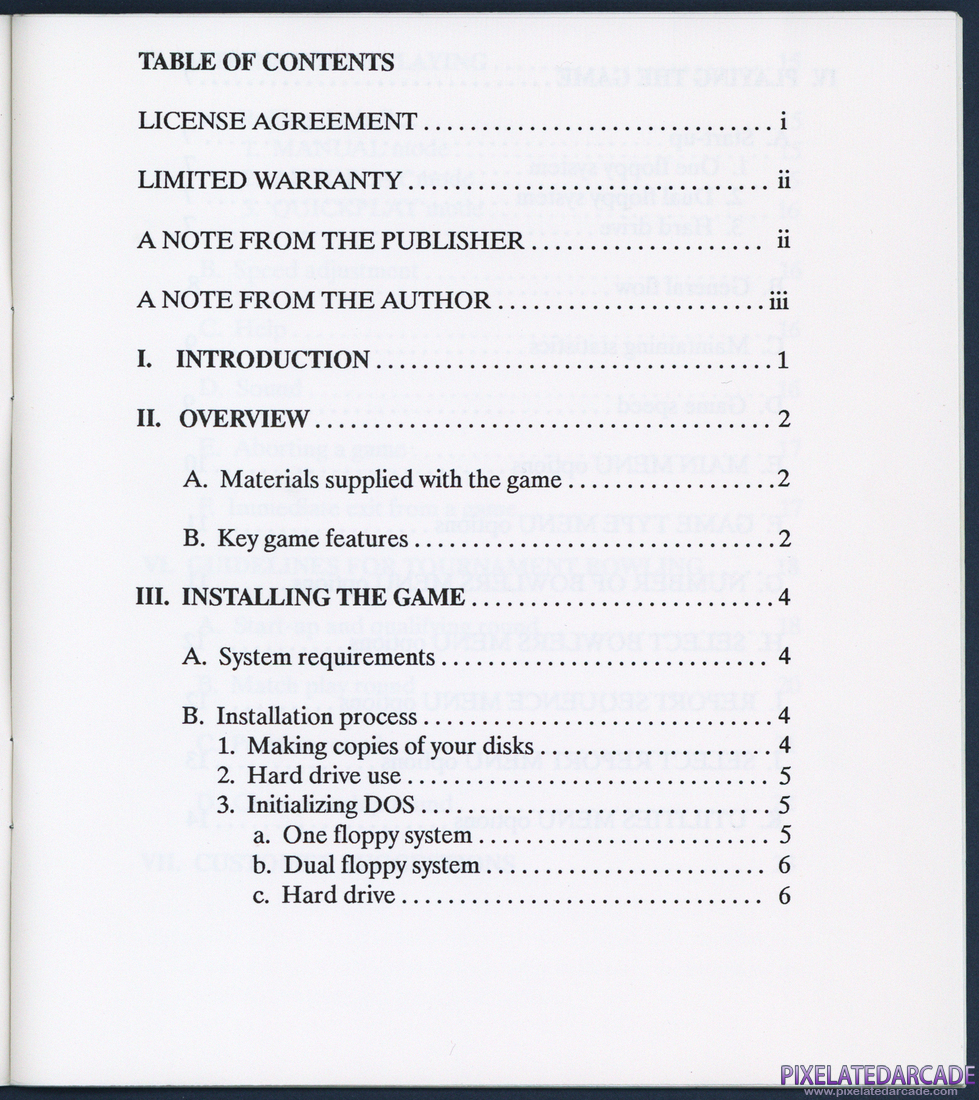 APBA Pro Bowling: Instruction Manual - Page 5