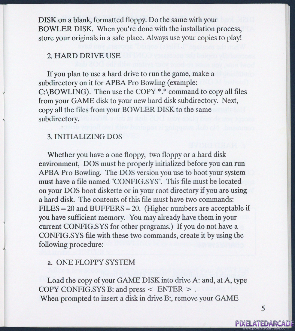 APBA Pro Bowling: Instruction Manual - Page 12