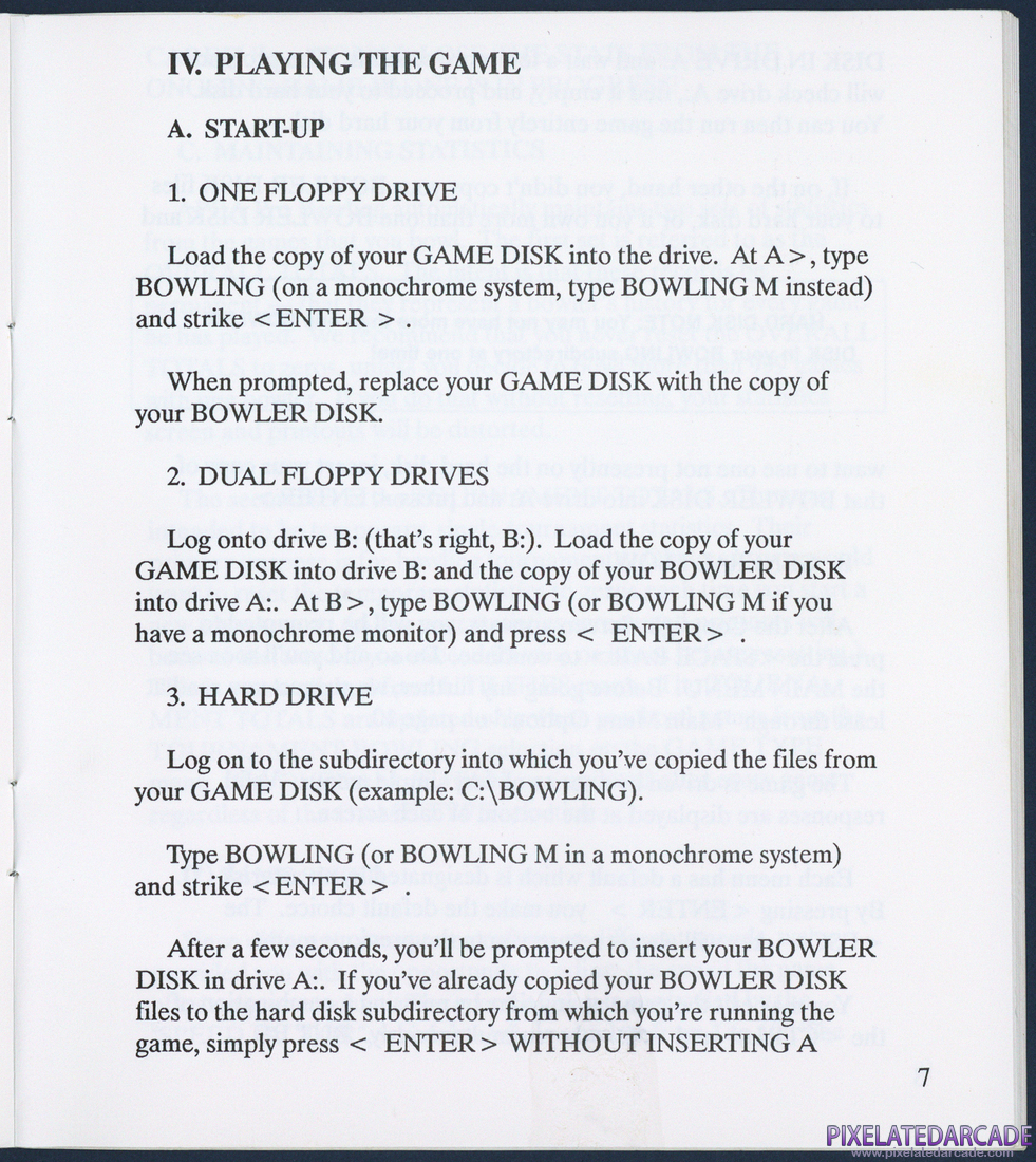 APBA Pro Bowling: Instruction Manual - Page 14