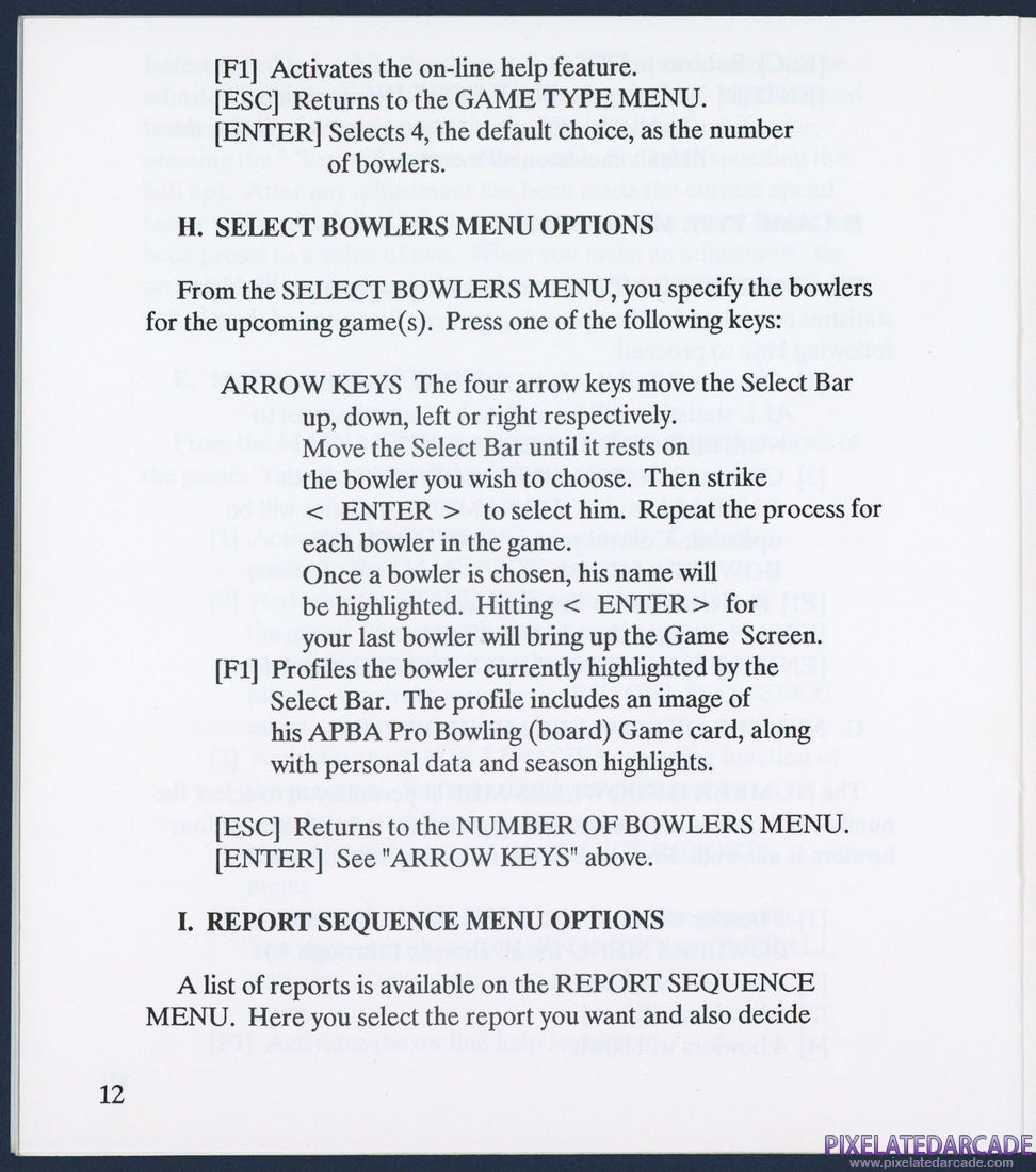 APBA Pro Bowling: Instruction Manual - Page 19