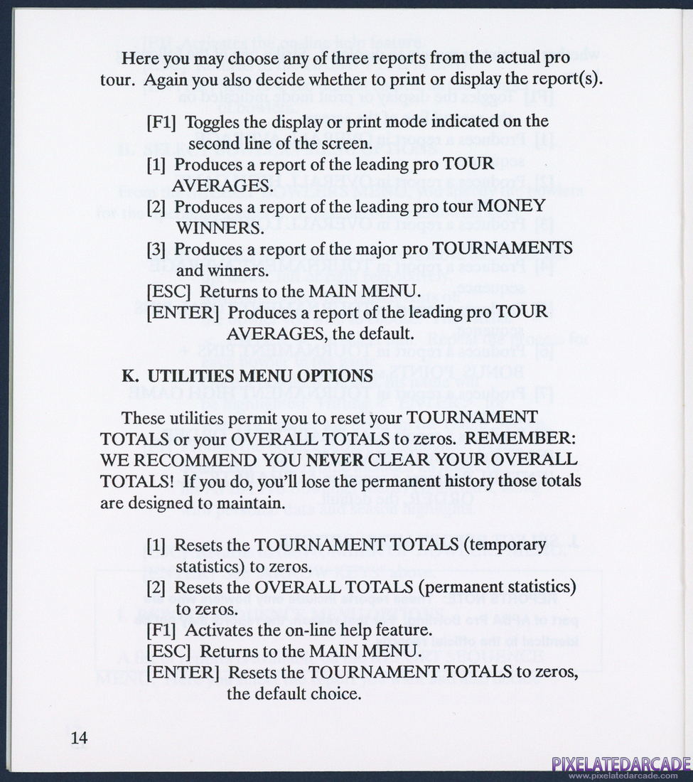 APBA Pro Bowling: Instruction Manual - Page 21
