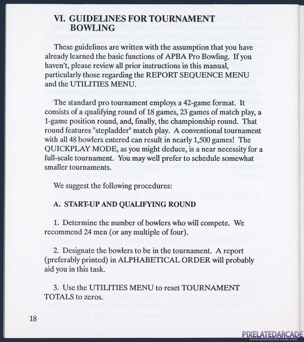 APBA Pro Bowling: Instruction Manual - Page 25