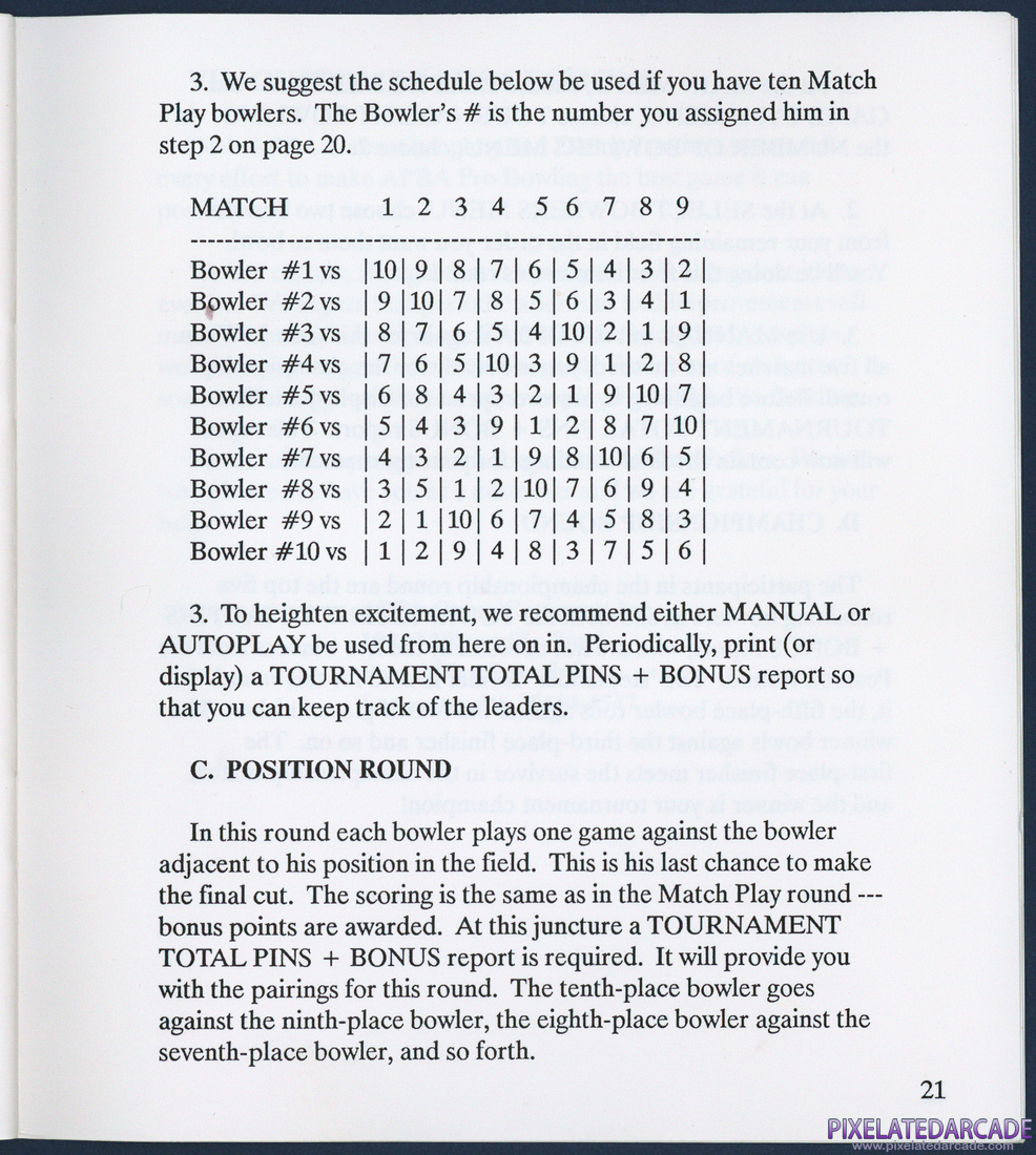 APBA Pro Bowling: Instruction Manual - Page 28