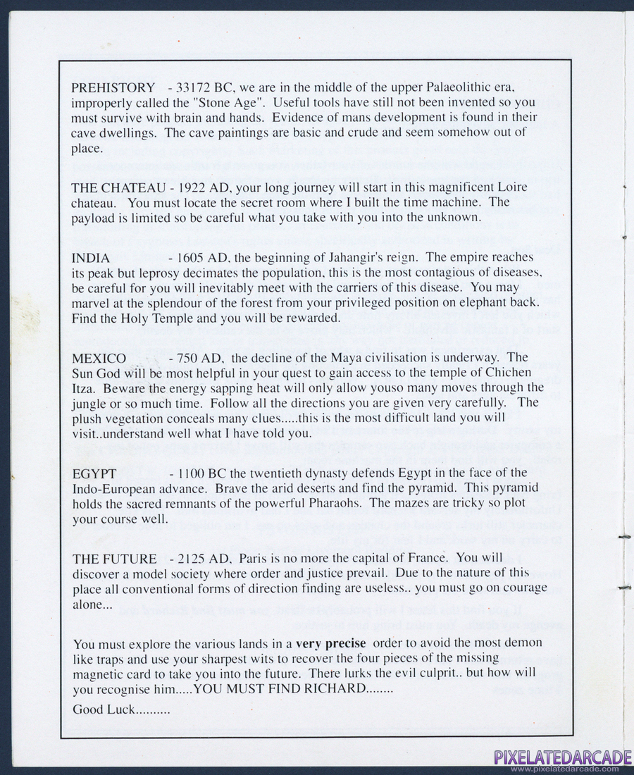 Chrono Quest: Instruction Manual - Page 4