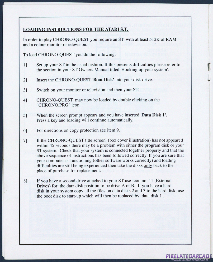 Chrono Quest: Instruction Manual - Page 8