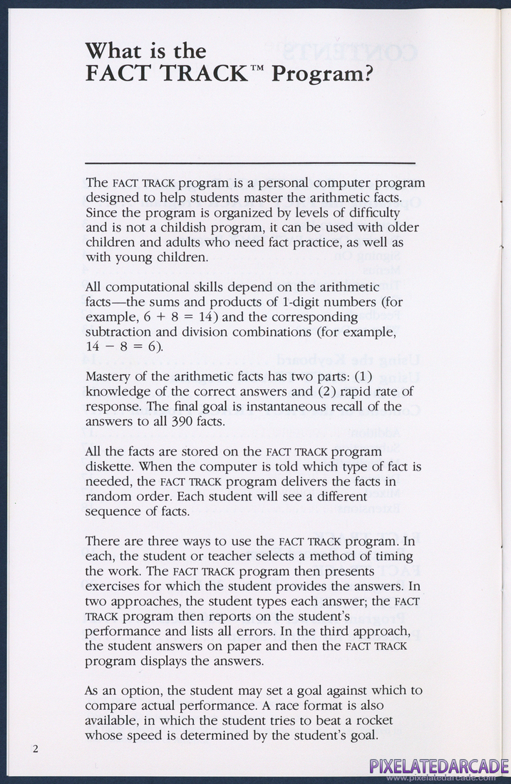 Fact Track: Instruction Manual - Page 2