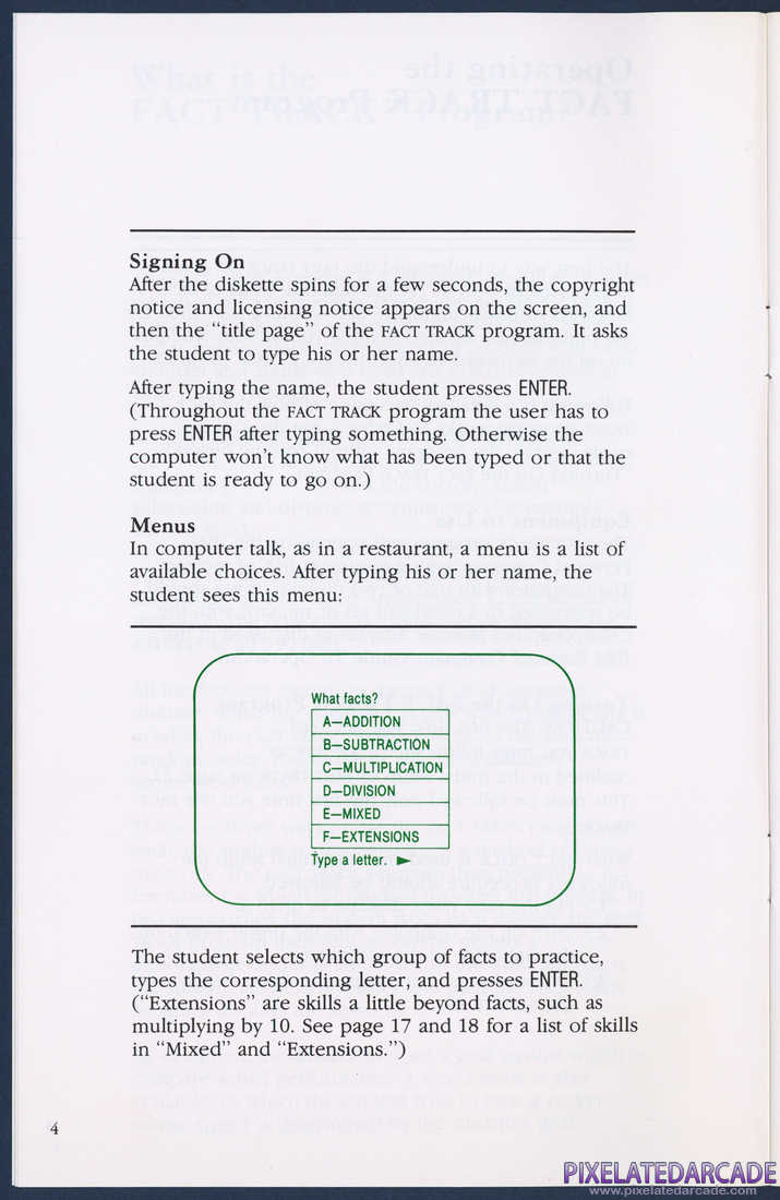 Fact Track: Instruction Manual - Page 4