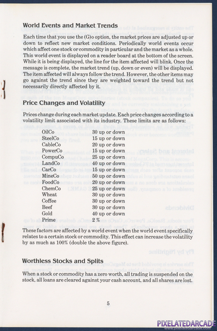 Market Mogul: Instruction Manual - Page 5