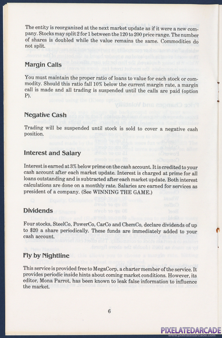 Market Mogul: Instruction Manual - Page 6