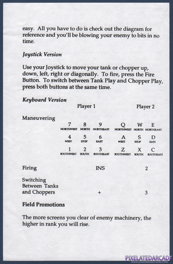 Sarge: Instruction Manual - Back