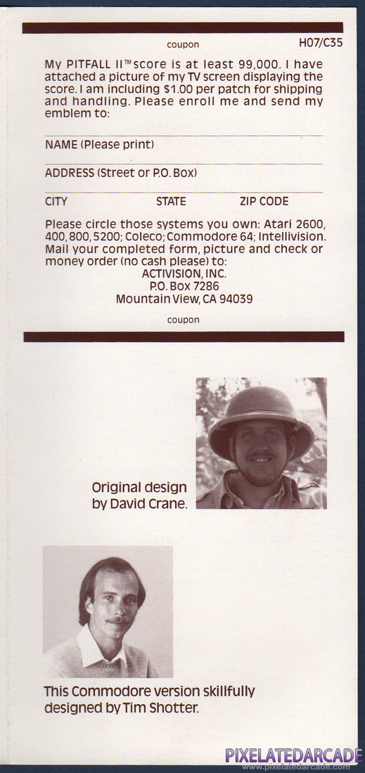 Pitfall II: Lost Caverns: Instruction Manual - Page 3