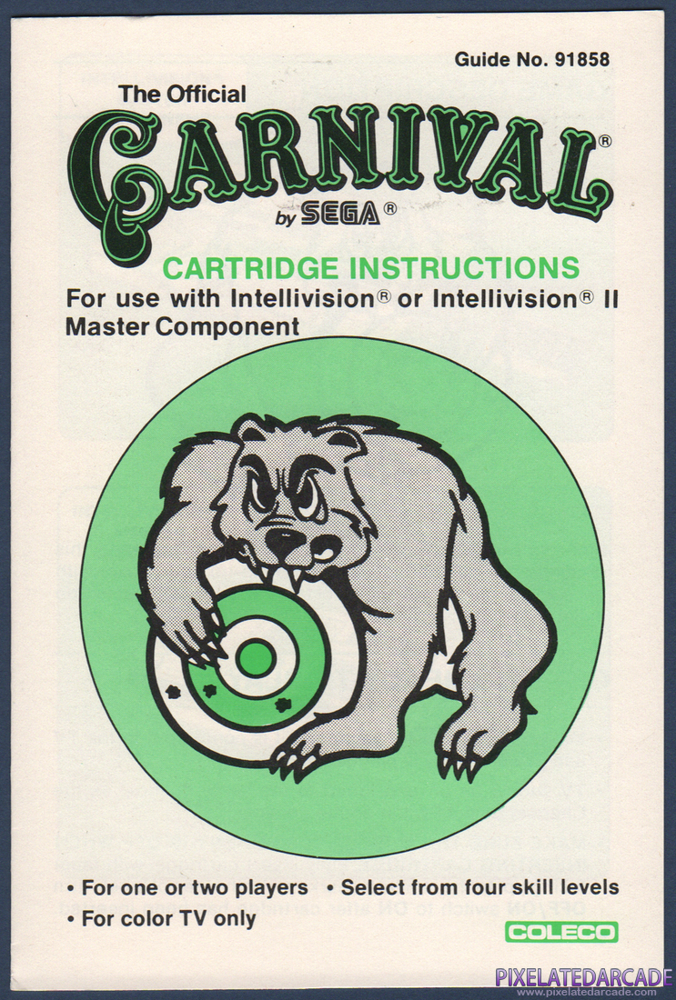 Carnival: Instruction Manual - Page 1