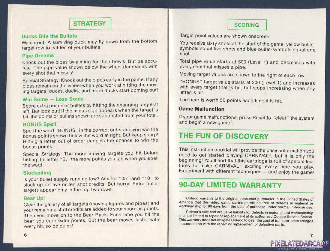 Carnival: Instruction Manual - Page 4