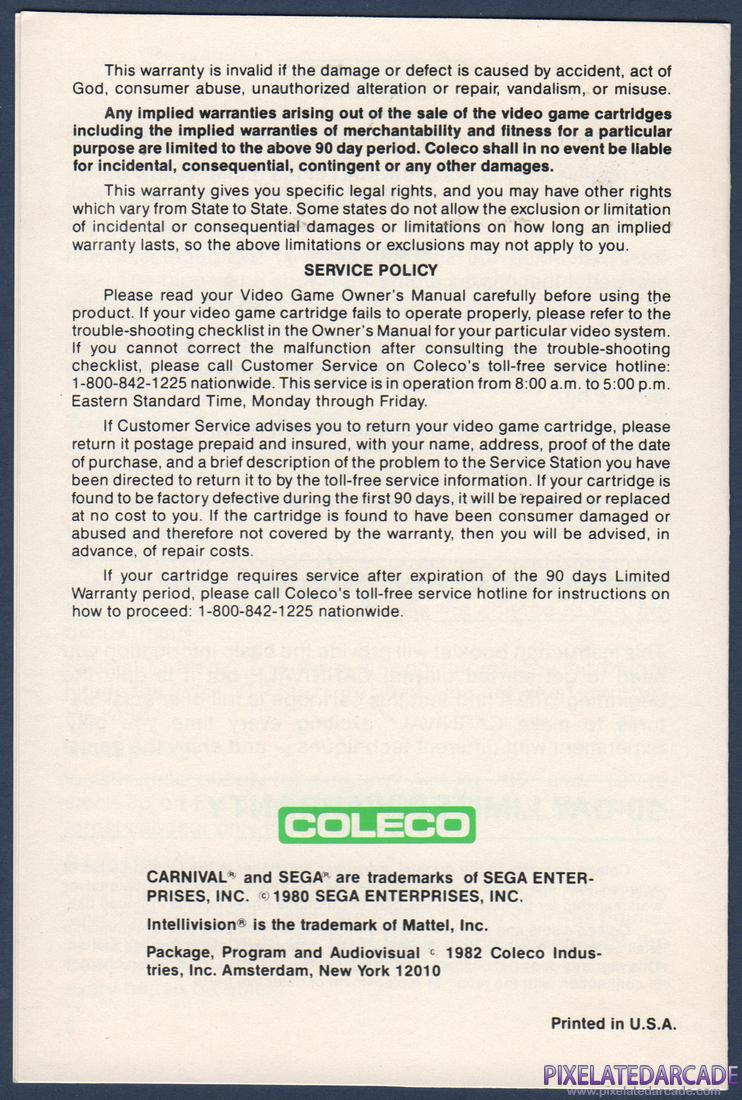 Carnival: Instruction Manual - Page 5
