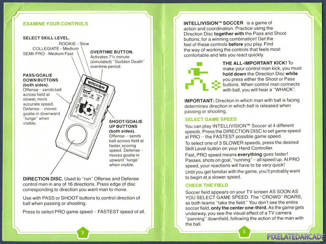 NASL Soccer: Instruction Manual - Page 3