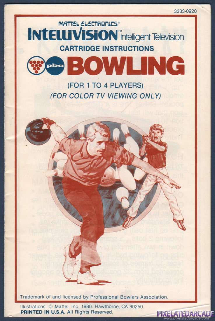 PBA Bowling: Instruction Manual - Page 1