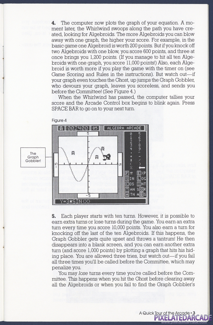 Algebra Arcade: Instruction Manual - Page 3