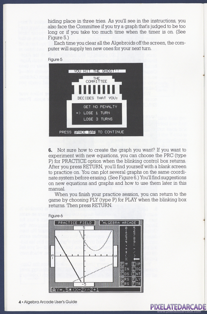 Algebra Arcade: Instruction Manual - Page 4