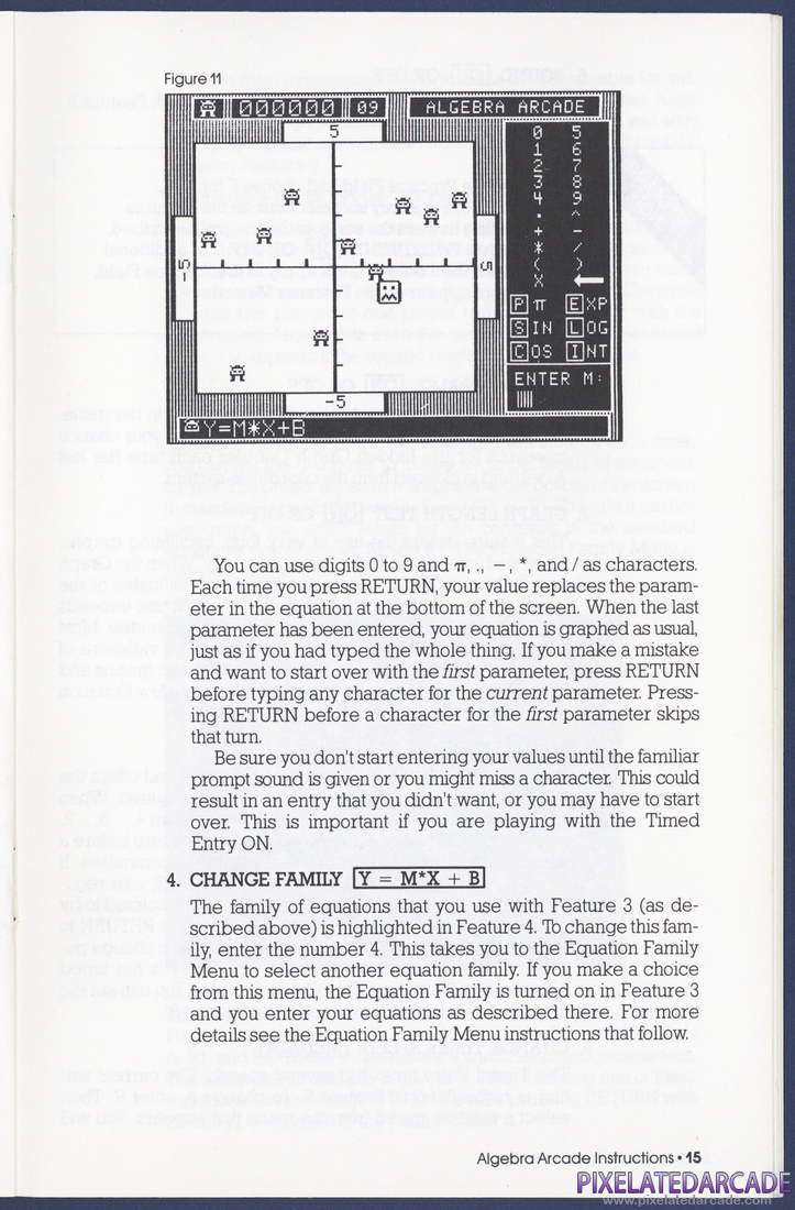 Algebra Arcade: Instruction Manual - Page 15
