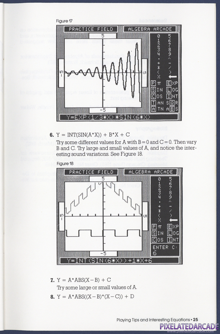 Algebra Arcade: Instruction Manual - Page 25