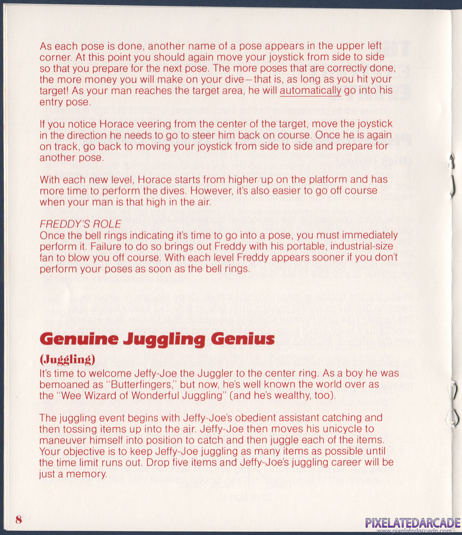 Fiendish Freddy's Big Top O' Fun: Fiendish Freddy's Big Top O' Fun Instruction Manual - Page 10