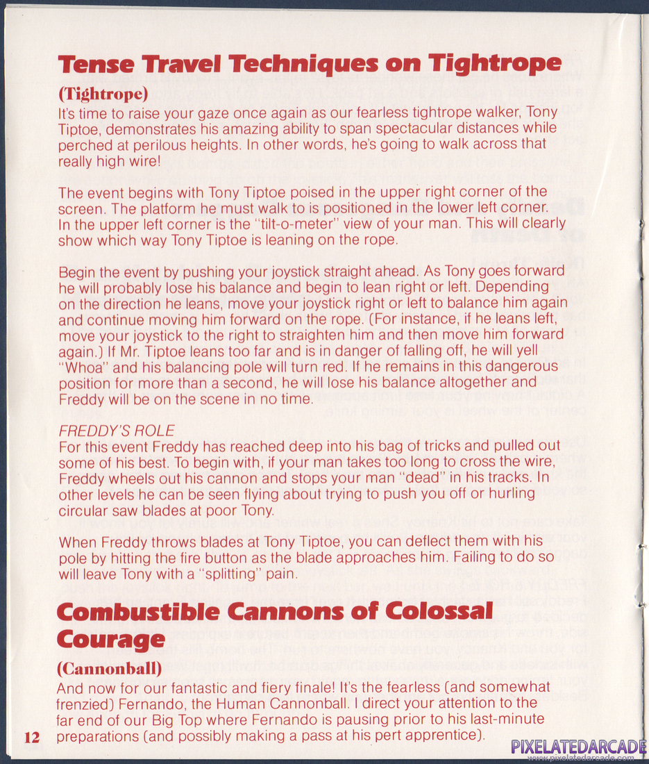 Fiendish Freddy's Big Top O' Fun: Fiendish Freddy's Big Top O' Fun Instruction Manual - Page 14