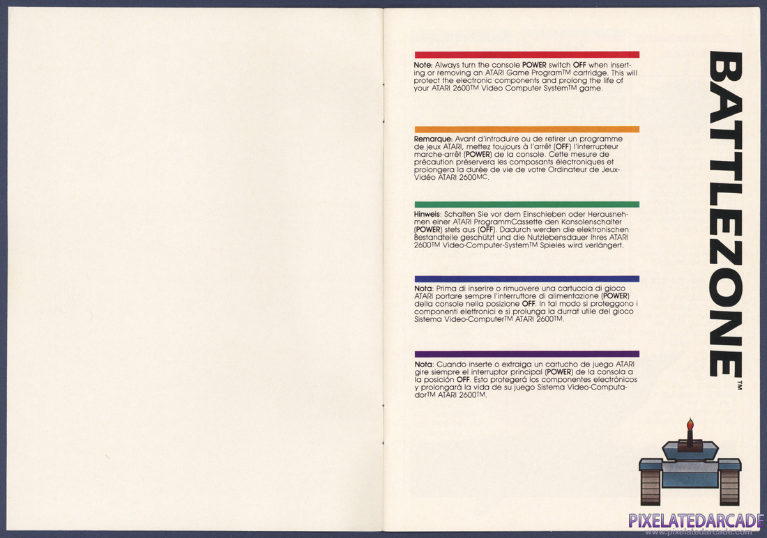 Battlezone: Instruction Manual - Page 2