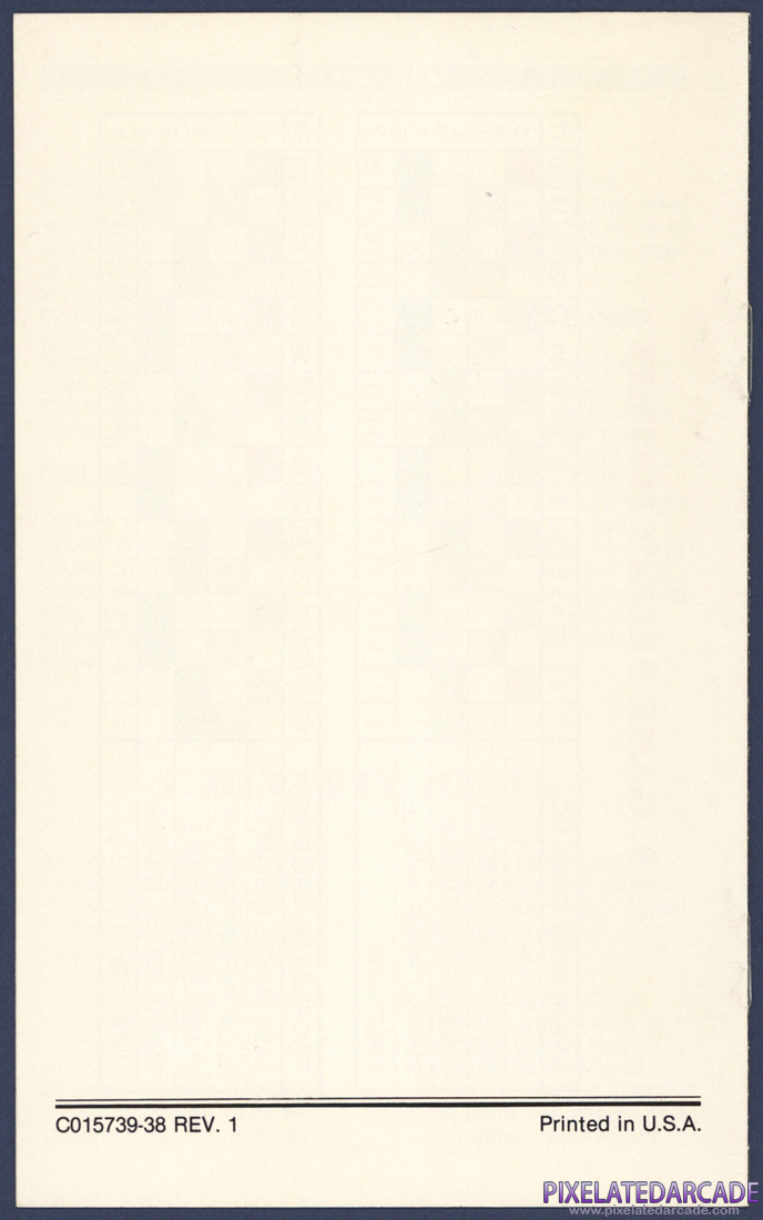 Missile Command: Instruction Manual - Back Cover