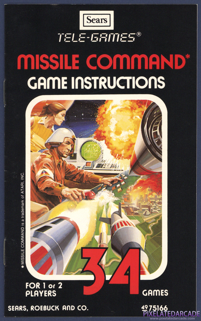 Missile Command: Instruction Manual - Front Cover