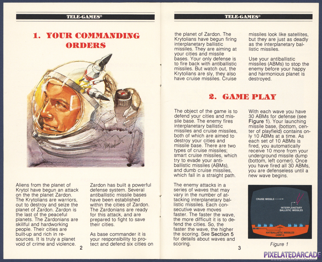 Missile Command: Instruction Manual - Pages 2 - 3