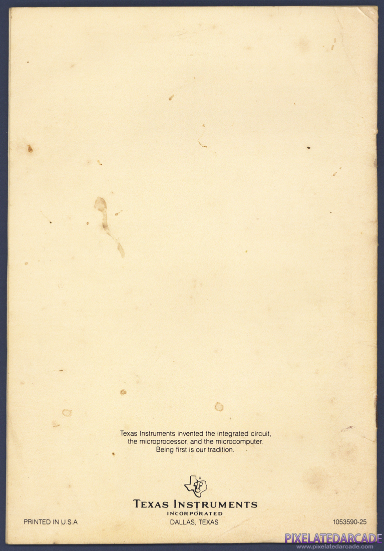 Mind Challengers: Instruction Manual - Back Cover