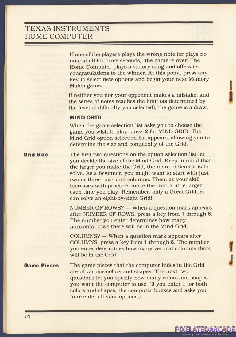Mind Challengers: Instruction Manual - Page 10