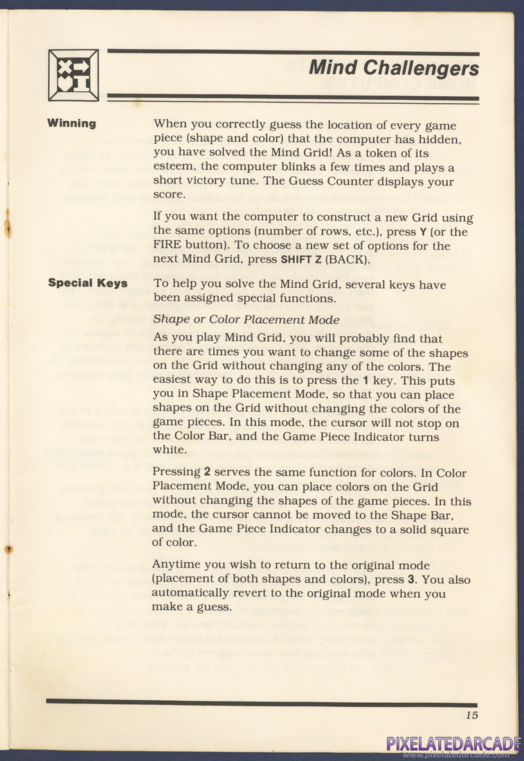 Mind Challengers: Instruction Manual - Page 15