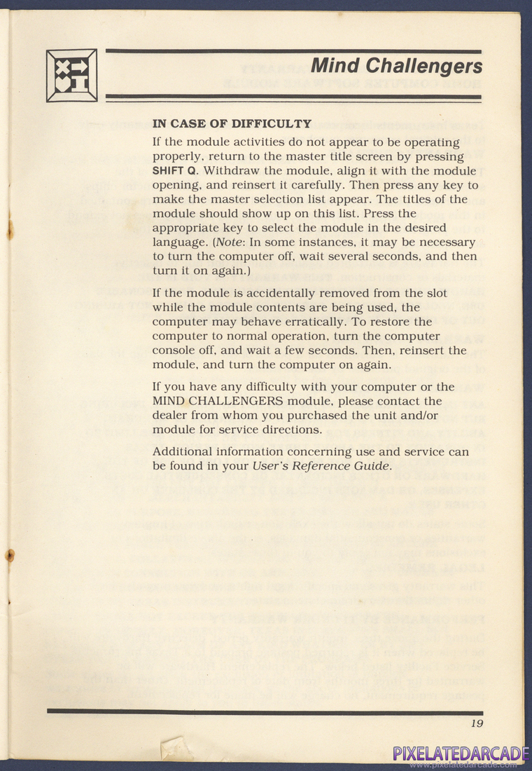 Mind Challengers: Instruction Manual - Page 19