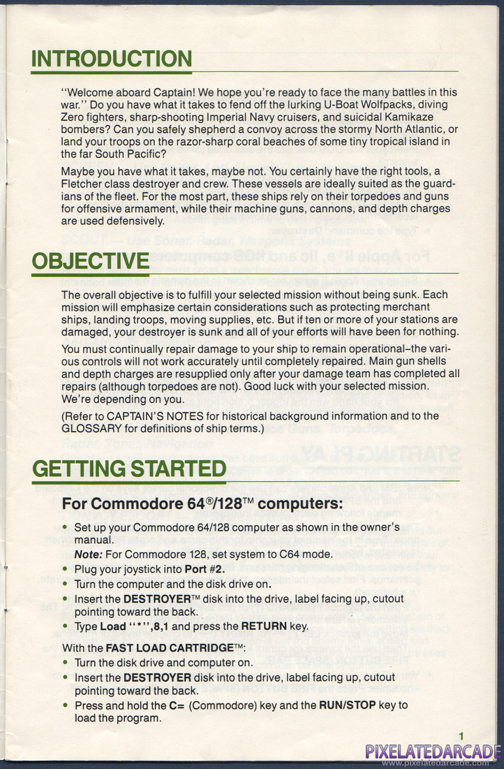 Destroyer: Instruction Manual - Page 2