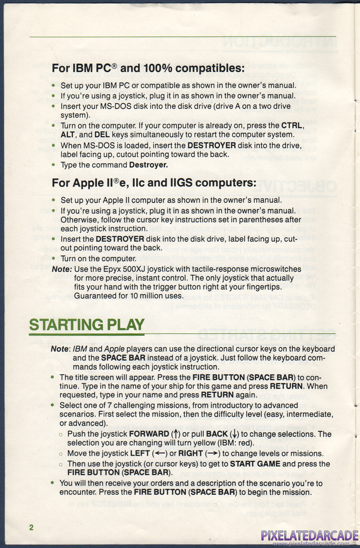 Destroyer: Instruction Manual - Page 3