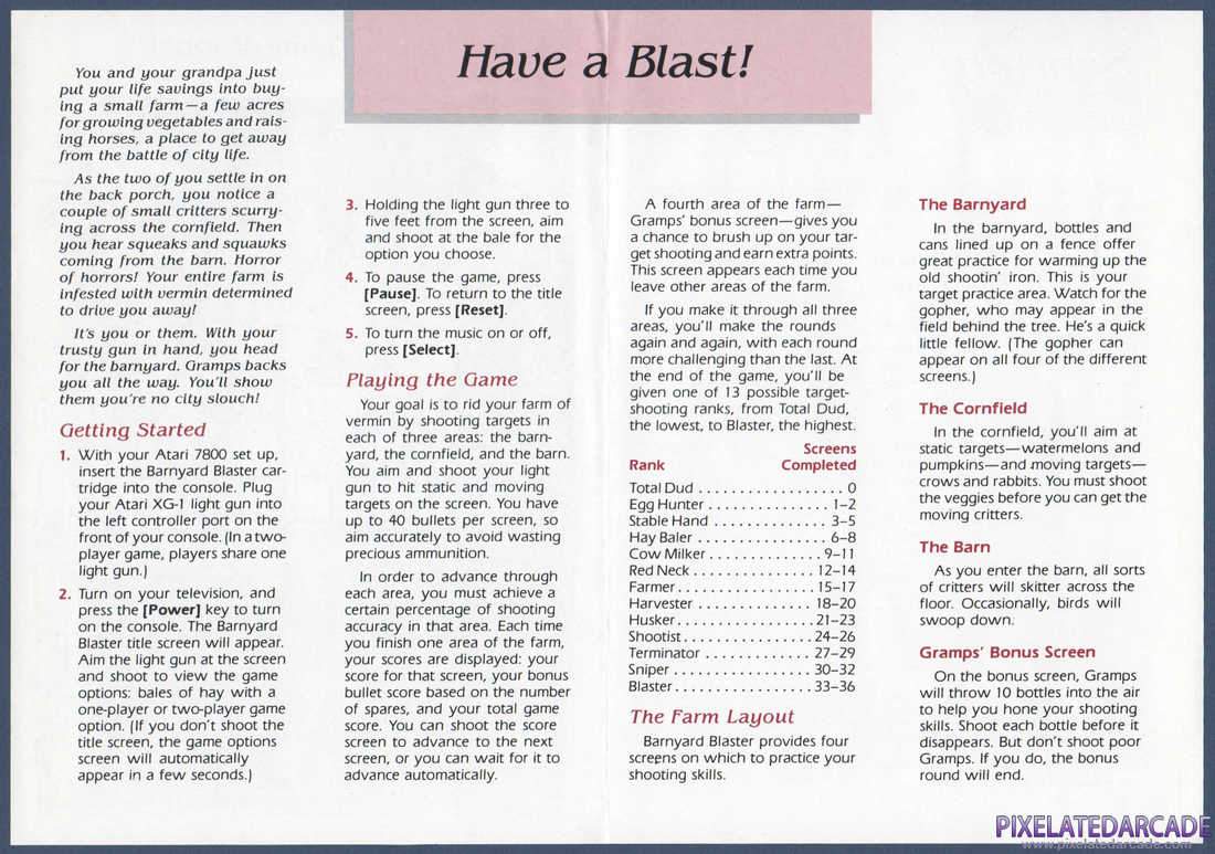 Barnyard Blaster: Instruction Manual - Page 2