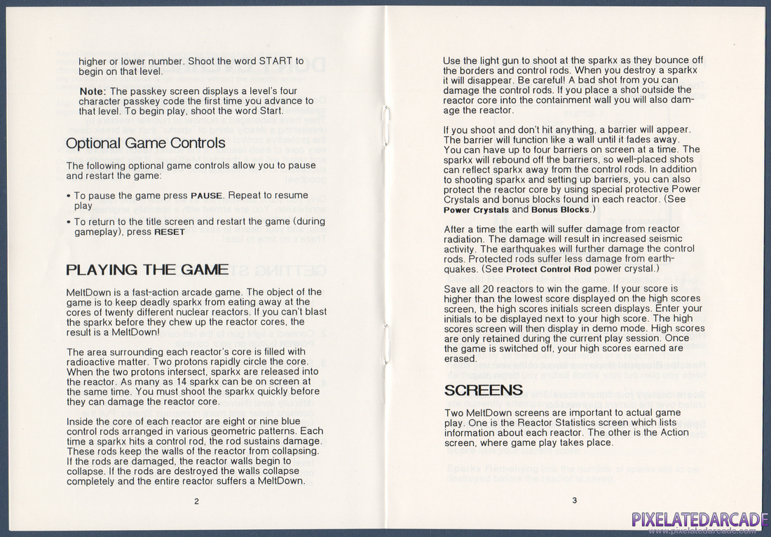 Meltdown: Instruction Manual - Page 3