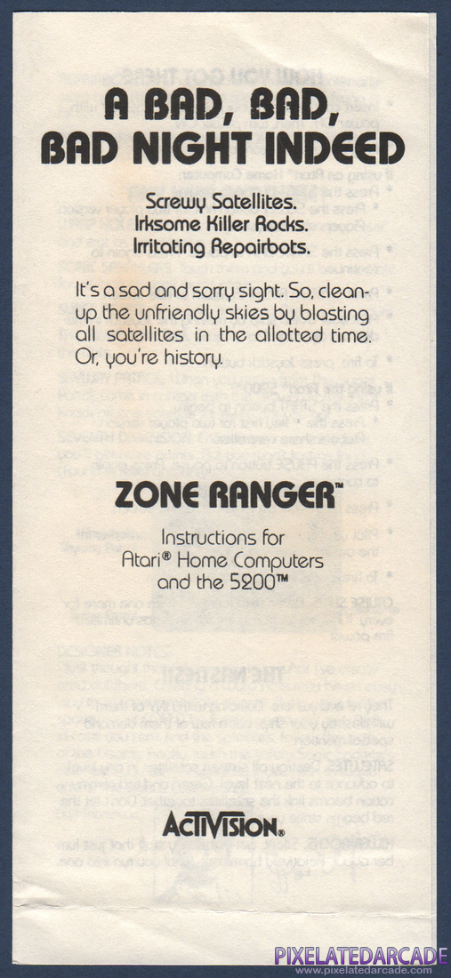 Zone Ranger: Instruction Manual - Page 1