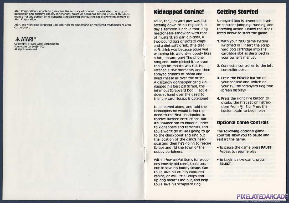 Scrapyard Dog: Instruction Manual - Page 2